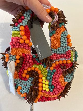 Bolso fiesta abalorios Parfois multicolor