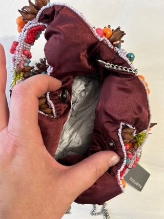 Bolso fiesta abalorios Parfois multicolor