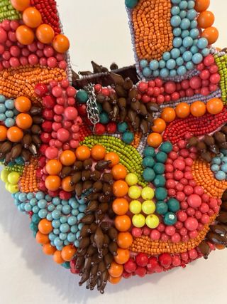 Bolso fiesta abalorios Parfois multicolor