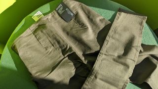 Pantalón H&M Super Skinny Talla 38 Verde Oliva