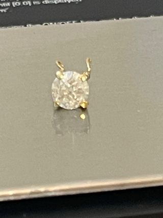 Colgante Oro 18k Diamante 1.01ct Nat. F/SI3