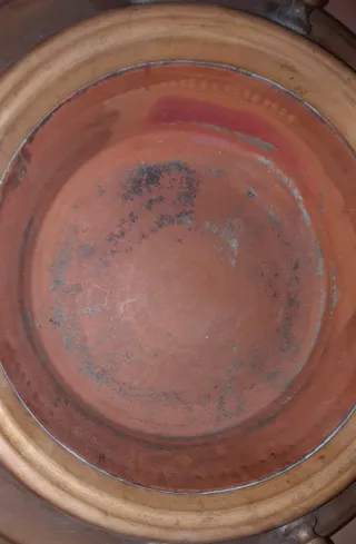 Brasero italiano antico in rame e bronzo in liquidazione