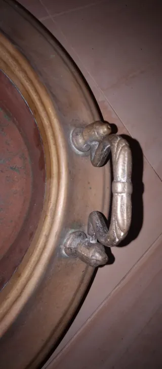 Brasero italiano antico in rame e bronzo in liquidazione