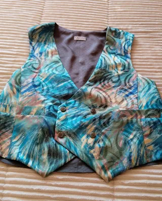 Chaleco de vestir hombre estampado