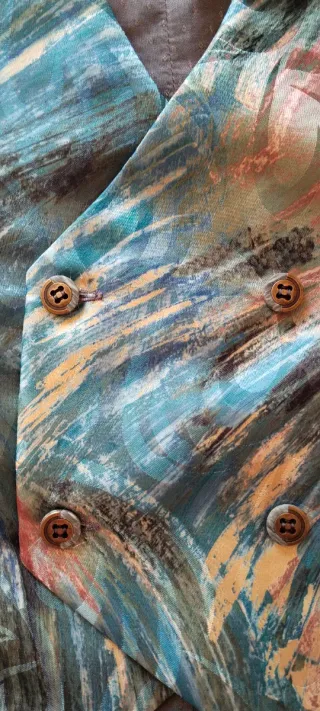 Chaleco de vestir hombre estampado