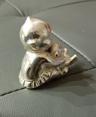 Bambola Cirillina Kewpee placcata in Argento