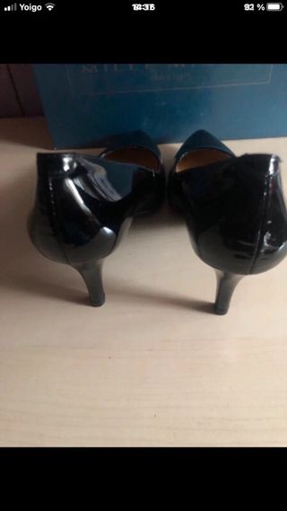 Zapatos Mille Miglia charol y piel negros