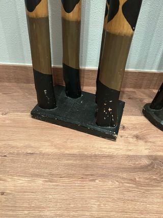 Jirafas decorativas de madera