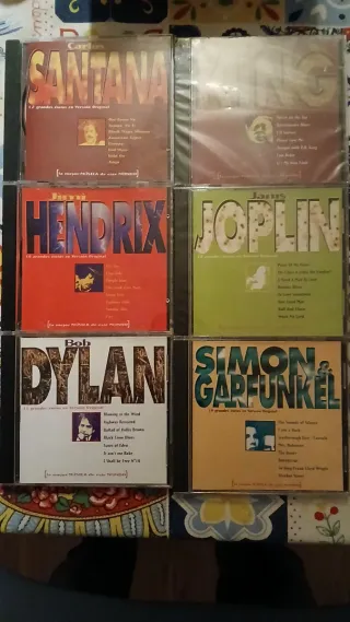 Lote CDs de Música Variada: Santana, Hendrix, Jop