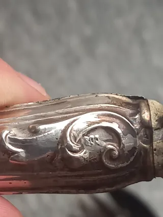 3 Posate Argento 800 e Corno