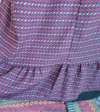 Blusa con fiocco effetto seta taglia M