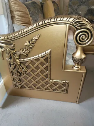 Salón Marroquí Dorado y gris completo