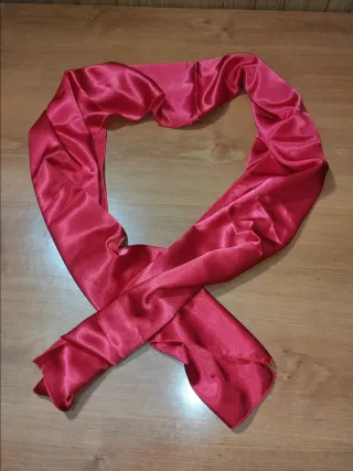 Conjunto Vestido Fiesta Rojo y Pañuelo