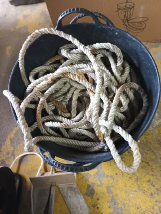 Anclas con cabo y cadena