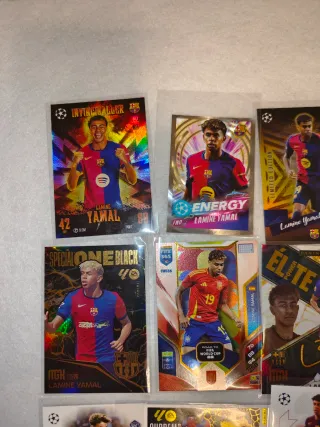 Lote cromos Lamine Yamal Panini