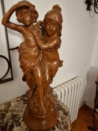 Escultura terracota figuras niñas