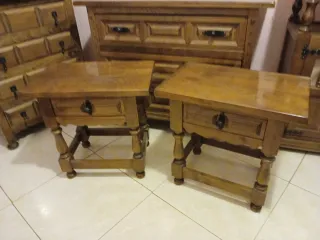 2 Mesitas Castellanas Madera