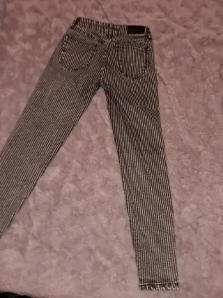 Pull&Bear Jeans Pitillo Rayas Talla 36