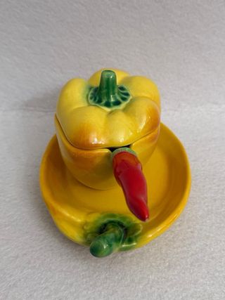 Formaggiera Ivos Pacetti Albisola vintage