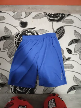 Pantalones cortos deportivos Kipsta azules talla 1