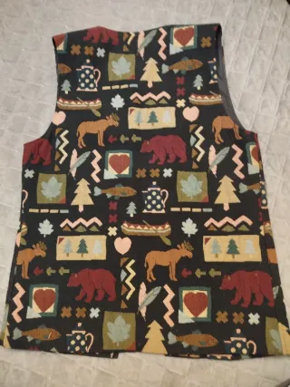 Chaleco unisex estampado Talla grande