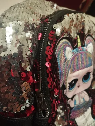 Mochila Lentejuelas Reversibles LOL Unicornio
