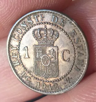 Moneda 1 céntimo 1912