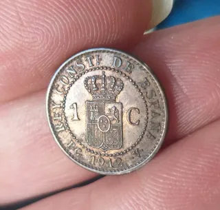 Moneda 1 céntimo 1912