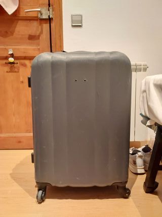 Maleta de viaje mediana gris
