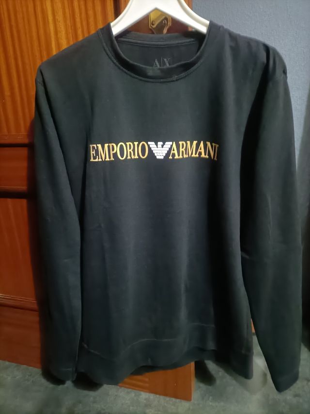 Sudadera Emporio Armani Hombre Talla L Negra