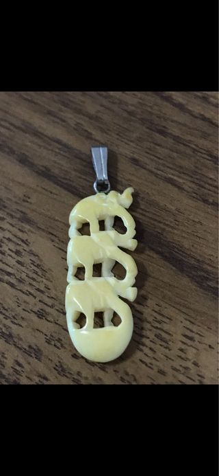 Colgante Marfil y Plata