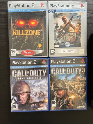 Consola PlayStation 2 Negra + Juegos y Accesorios