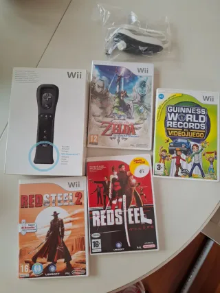 Nintendo Wii Sports con mando y 4 juegos