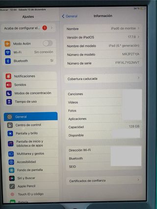 iPad 6ª Gen 128GB Wi-Fi Oro rosa