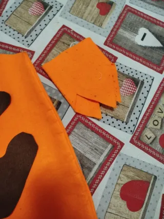 Disfraz infantil troglodita naranja