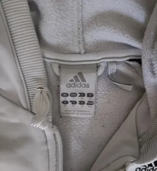 Chaqueta Adidas Vintage Blanca y Negra