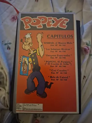 VHS Popeye: Las Mejores Aventuras