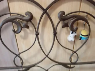 Letto matrimoniale ferro battuto marrone