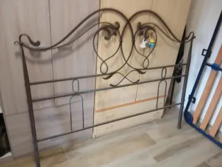 Letto matrimoniale ferro battuto marrone