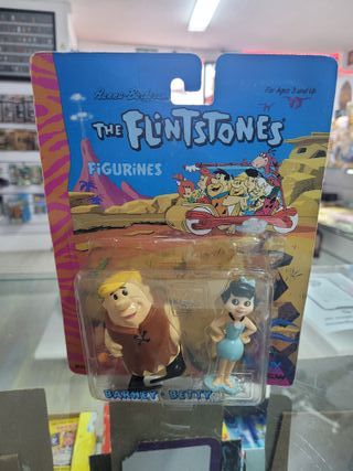 Figuritas Los Picapiedra Barney y Betty Vintage