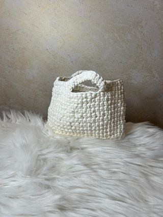 Borsa uncinetto con strass