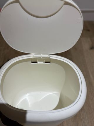 Juego cestos almacenaje plástico blanco