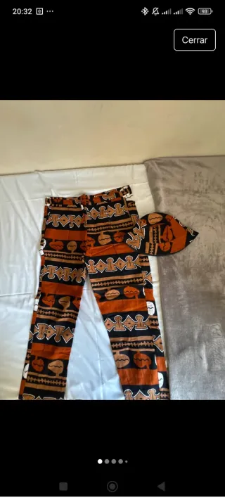 Conjunto Ropa Africana Pantalón y Gorro