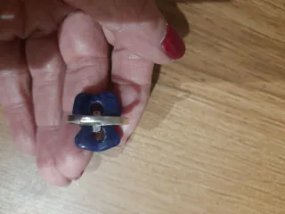 Anillo Tous Plata Azul