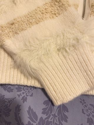 Cárdigan nuevo cremallera texturizado talla 44-46
