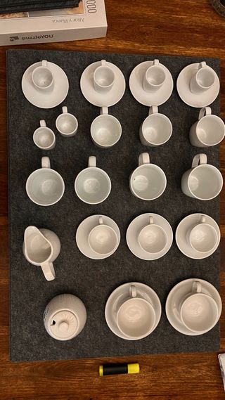 Set di tazze da caffè in porcellana