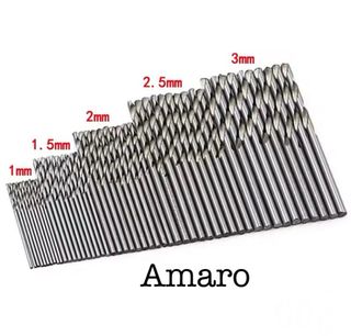 50 Brocas em Aço para Madeira/Ferro/Plástico/Alumí