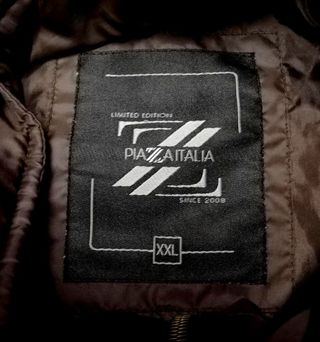 Piumino Piazza Italia marrone scuto taglia XXL