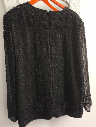 Blusa fiesta pedrería Moda