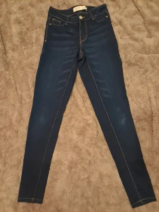 Gonne jeans skinny blu navy taglia 34